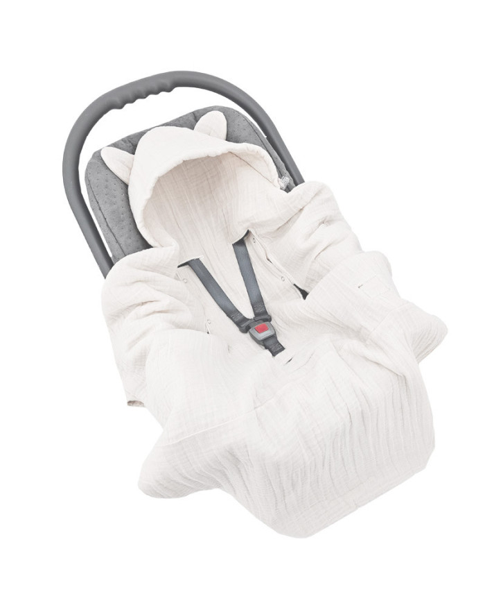 Schlafsack für Autositz 3-Punkt- und 5-Punkt-Gurte BEIGE Schlafsack für Autositz 3-Punkt- und 5-Punkt-Gurte BEIGE