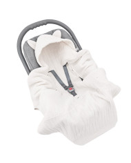 Schlafsack für Autositz 3-Punkt- und 5-Punkt-Gurte BEIGE Schlafsack für Autositz 3-Punkt- und 5-Punkt-Gurte BEIGE