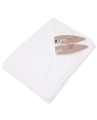 Bademantel aus Baumwolle GOOSE/WHITE Bademantel aus Baumwolle GOOSE/WHITE