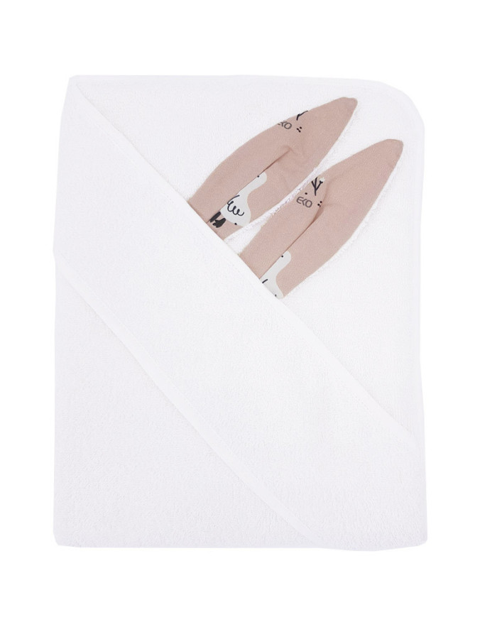 Bademantel aus Baumwolle GOOSE/WHITE Bademantel aus Baumwolle GOOSE/WHITE