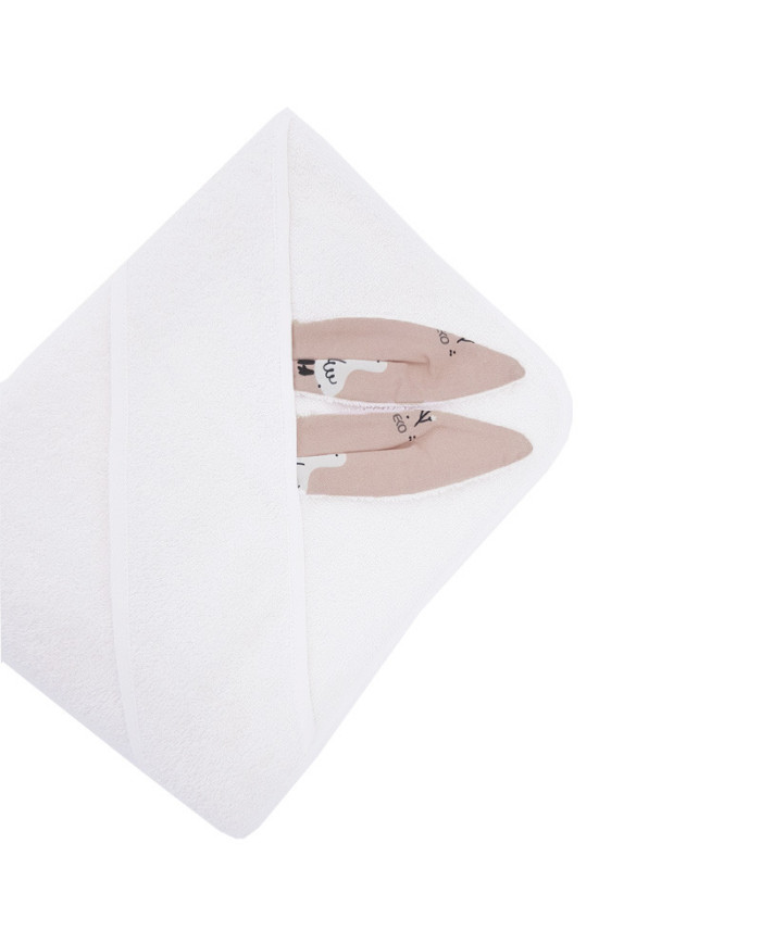 Bademantel aus Baumwolle GOOSE/WHITE Bademantel aus Baumwolle GOOSE/WHITE