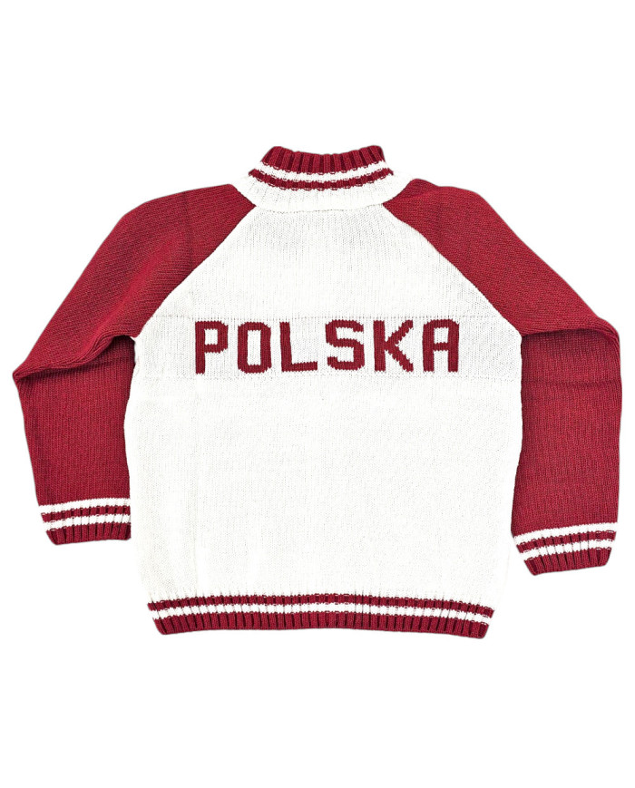 Sweterek dla kibica Biało-Czerwony POLSKA Sweterek dla kibica Biało-Czerwony POLSKA