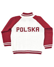 Sweterek dla kibica Biało-Czerwony POLSKA Sweterek dla kibica Biało-Czerwony POLSKA