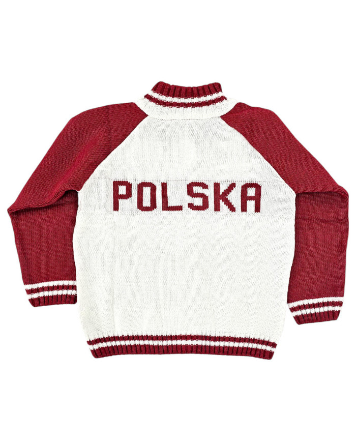 Sweterek dla kibica Biało-Czerwony POLSKA Sweterek dla kibica Biało-Czerwony POLSKA