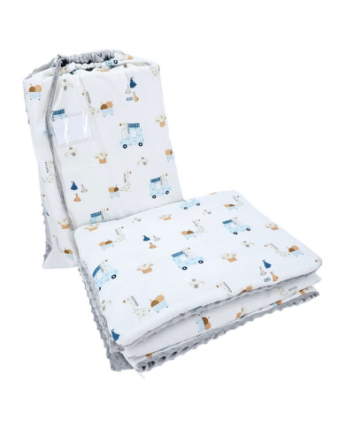 Комплект постельного белья для дошкольников 100 х 135 см с сумкой GIRAFFE