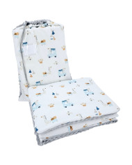 Vorschulbettwäsche Set 100 x 135 cm mit Tasche GIRAFFE