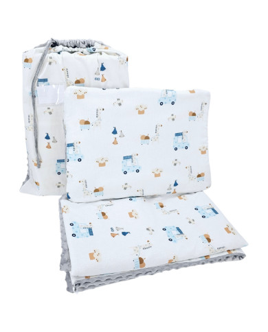 Ensemble de literie pour enfants d'âge préscolaire 100 x 135 cm avec sac GIRAFFE Ensemble de literie pour enfants d'âge préscolaire 100 x 135 cm avec sac GIRAFFE