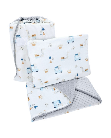 Ensemble de literie pour enfants d'âge préscolaire 100 x 135 cm avec sac GIRAFFE Ensemble de literie pour enfants d'âge préscolaire 100 x 135 cm avec sac GIRAFFE