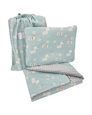 Ensemble de literie pour enfants d'âge préscolaire 100 x 135 cm avec sac DOGS Ensemble de literie pour enfants d'âge préscolaire 100 x 135 cm avec sac DOGS