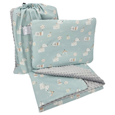 Preschool bedding set 100 x 135 cm with bag DOGS Preschool bedding set 100 x 135 cm with bag DOGS