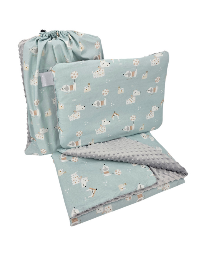 Vorschulbettwäsche Set 100 x 135 cm mit Tasche DOGS Vorschulbettwäsche Set 100 x 135 cm mit Tasche DOGS