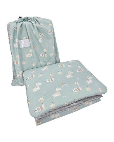 Ensemble de literie pour enfants d'âge préscolaire 100 x 135 cm avec sac DOGS Ensemble de literie pour enfants d'âge préscolaire 100 x 135 cm avec sac DOGS