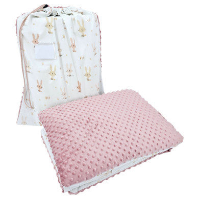 Preschool bedding set 100 x 135 cm with bag BUNNY Preschool bedding set 100 x 135 cm with bag BUNNY