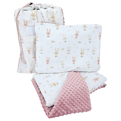 Preschool bedding set 100 x 135 cm with bag BUNNY Preschool bedding set 100 x 135 cm with bag BUNNY