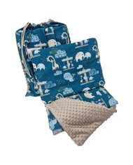 Vorschulbettwäsche Set 100 x 135 cm mit Tasche LUNA PARK Vorschulbettwäsche Set 100 x 135 cm mit Tasche LUNA PARK