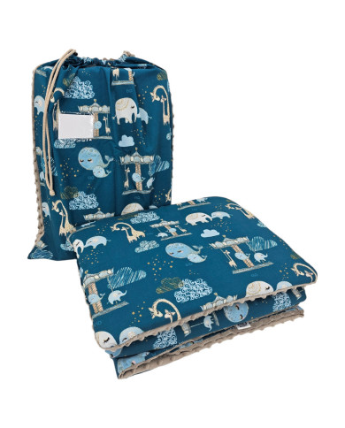 Ensemble de literie pour enfants d'âge préscolaire 100 x 135 cm avec sac LUNA PARK Ensemble de literie pour enfants d'âge préscolaire 100 x 135 cm avec sac LUNA PARK