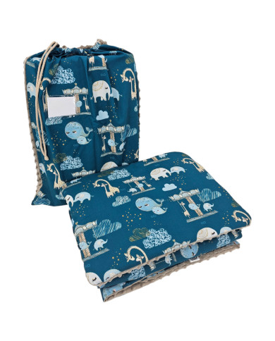 Ensemble de literie pour enfants d'âge préscolaire 100 x 135 cm avec sac LUNA PARK Ensemble de literie pour enfants d'âge préscolaire 100 x 135 cm avec sac LUNA PARK
