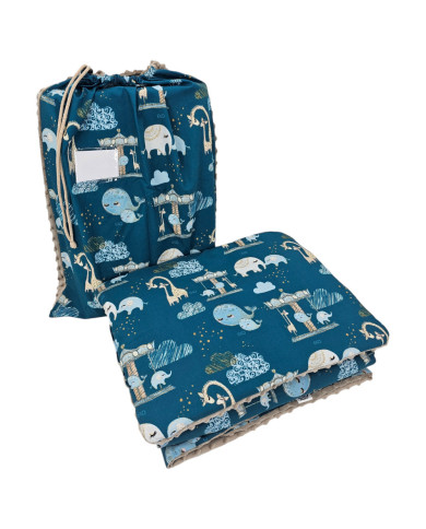 Ensemble de literie pour enfants d'âge préscolaire 100 x 135 cm avec sac LUNA PARK Ensemble de literie pour enfants d'âge préscolaire 100 x 135 cm avec sac LUNA PARK