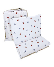 Vorschulbettwäsche Set 100 x 135 cm mit Tasche MUSHROOMS Vorschulbettwäsche Set 100 x 135 cm mit Tasche MUSHROOMS