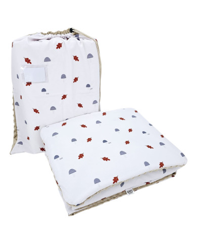 Ensemble de literie pour enfants d'âge préscolaire 100 x 135 cm avec sac MUSHROOMS Ensemble de literie pour enfants d'âge préscolaire 100 x 135 cm avec sac MUSHROOMS