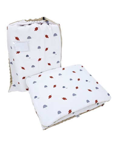 Комплект постельного белья для дошкольников 100 х 135 см с сумкой MUSHROOMS Комплект постельного белья для дошкольников 100 х 135 см с сумкой MUSHROOMS