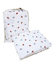 Preschool bedding set 100 x 135 cm with bag MUSHROOMS Preschool bedding set 100 x 135 cm with bag MUSHROOMS