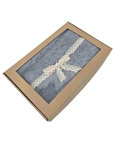 Knitted Wool blanket 150x200 cm - AREZZO POPIEL