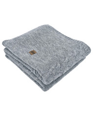 Knitted Wool blanket 150x200 cm - AREZZO POPIEL