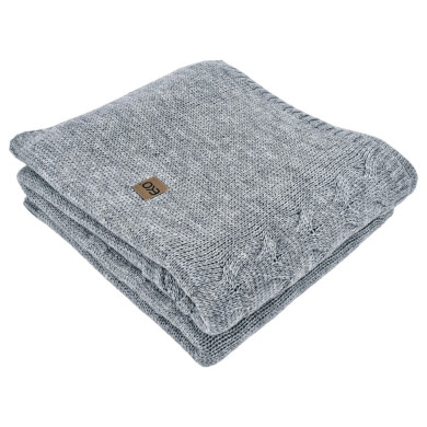 Pleteno Vunena deka 150x200 cm – AREZZO POPIEL