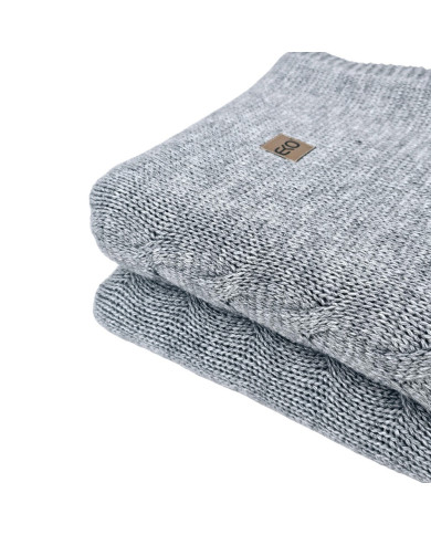 Knitted Wool blanket 150x200 cm - AREZZO POPIEL