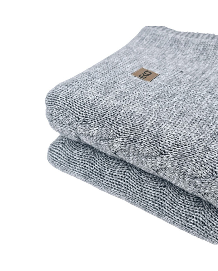 Knitted Wool blanket 150x200 cm - AREZZO POPIEL