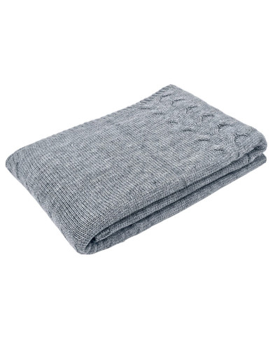 Knitted Wool blanket 150x200 cm - AREZZO POPIEL