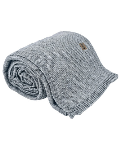 Knitted Wool blanket 150x200 cm - AREZZO POPIEL