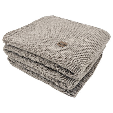 Pletené Vlněná deka 150x200 cm - AREZZO TAUPE