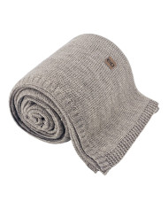Knitted Wool blanket 150x200 cm - AREZZO TAUPE