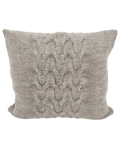 Kötött Gyapjú párnahuzat 45x45 cm - AREZZO TAUPE Kötött Gyapjú párnahuzat 45x45 cm - AREZZO TAUPE