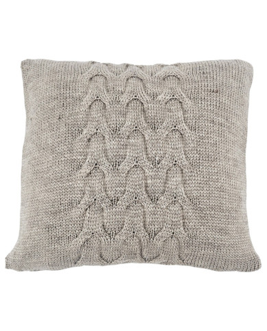 Poszewka dzianinowa na poduszkę z wełną 45x45 cm – AREZZO TAUPE Poszewka dzianinowa na poduszkę z wełną 45x45 cm – AREZZO TAUPE