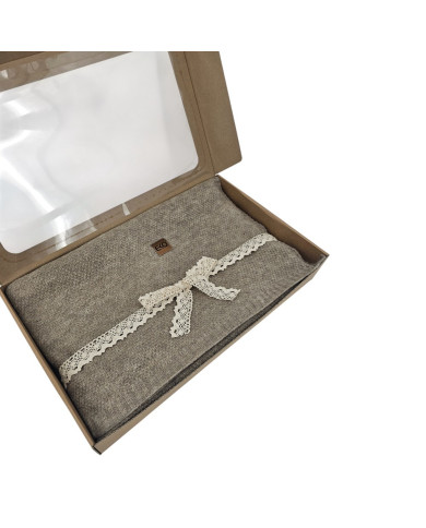 Knitted blanket 150x200 cm - MILANO TAUPE