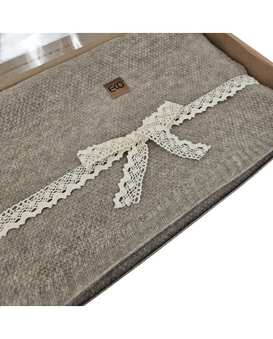 Koc dzianinowy 150x200 cm – MILANO TAUPE Koc dzianinowy 150x200 cm – MILANO TAUPE