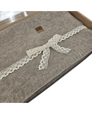 Pletena deka 150x200 cm – MILANO TAUPE