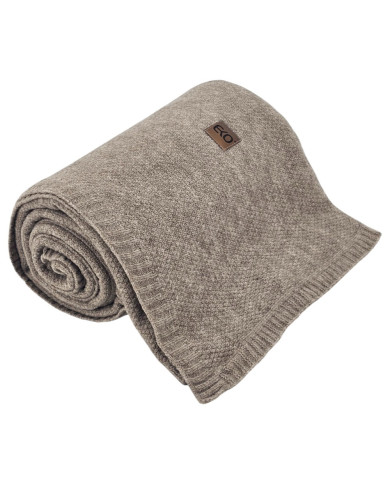 Koc dzianinowy 150x200 cm – MILANO TAUPE Koc dzianinowy 150x200 cm – MILANO TAUPE