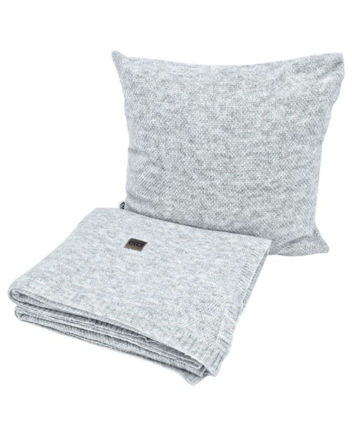 Knitted blanket 150x200 cm - MILANO PERŁOWY