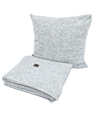 Knitted blanket 150x200 cm - MILANO PERŁOWY