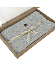 Вязаное одеяло 150x200 см – MILANO PERŁOWY