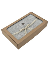 Koc dzianinowy 150x200 cm – MILANO PERŁOWY