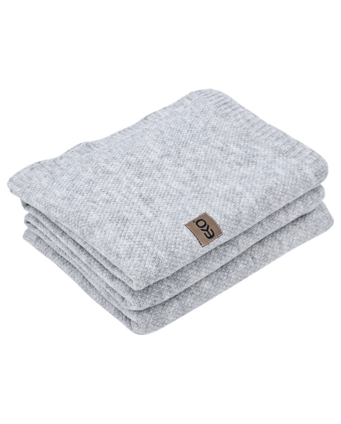 Knitted blanket 150x200 cm - MILANO PERŁOWY