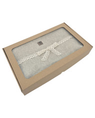 Вязаное одеяло 150x200 см – MILANO LATTE