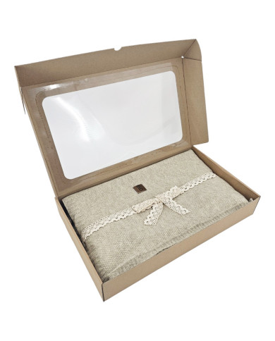 Knitted blanket 150x200 cm - MILANO LATTE