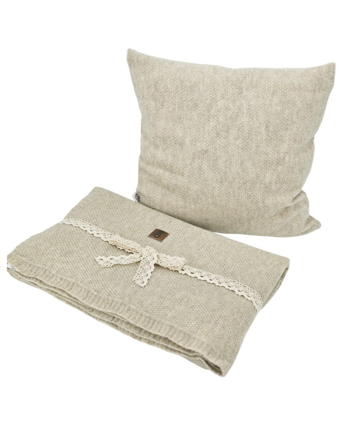 Strickdecke 150x200 cm - MILANO LATTE