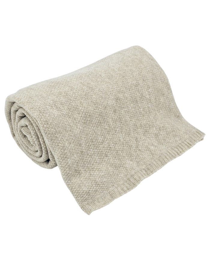 Вязаное одеяло 150x200 см – MILANO LATTE